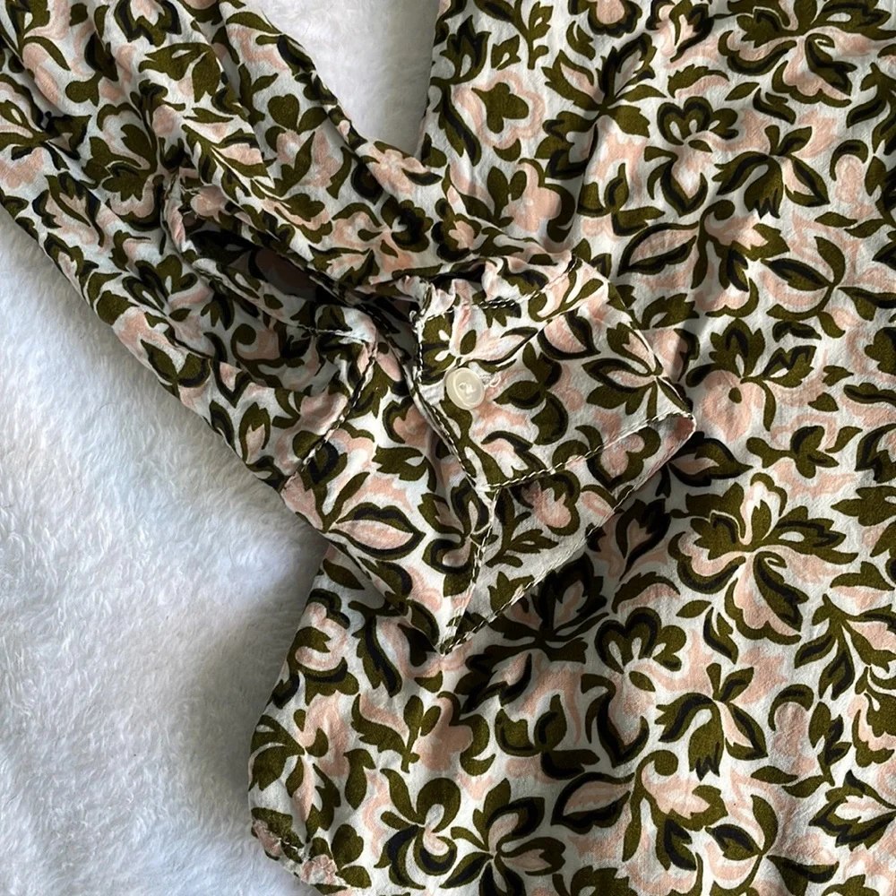 Anne Taylor Floral-Print Blouse - XS - Picture 4 of 4